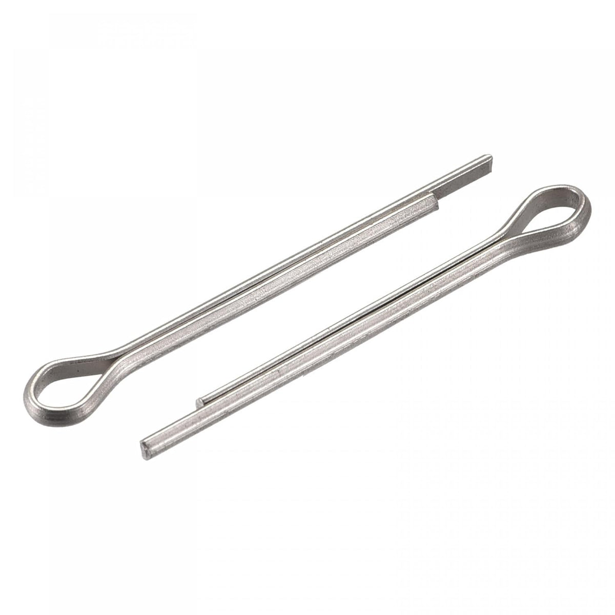 Split Cotter Pin, 2mm x 25mm Stainless Steel Clip Fastener Fitting for Automotive, Mechanics, Silver Tone, 120Pcs