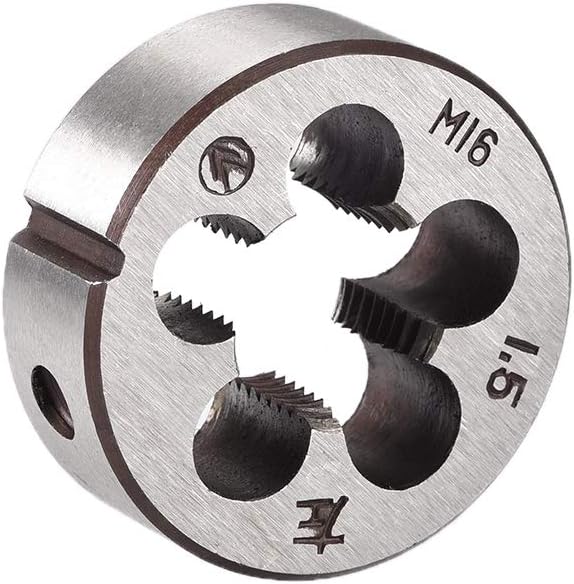M16 x 1.5 Metric Round Die, Machine Thread Left Hand Threading Die, Alloy Steel Screw Thread Cutting Die