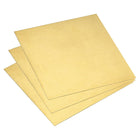 3Pcs Brass Sheet, 4" x 4" Metal Sheets 0.02" Thickness H62 Brass Plates for DIY Crafts, Electrical, Repairs, Industry
