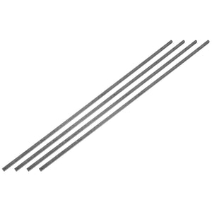 4Pcs Square Steel Bar Stock, 11/64"x11/64"x12"(4mmx4mmx305mm) A36 Square Steel Rod Bars Precision Key Stock for Keyways Structural Support Industrial Machinery DIY Craft