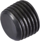 Carbon Steel Internal Hex Thread Socket Pipe Plug, 1/4PT Male Thread Black Pipe Cap, for Garden Pipe Pneumatic Solenoid Valve, 20Pcs