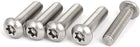 M8x30mm 304 Stainless Steel Button Head Torx Security Machine Screws 5pcs