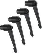4Pcs M10 Adjustable Knobs Handle Female Thread Push Button Ratchet Quick Release Locking Rotating Bolt for Lathe Machinery, Black