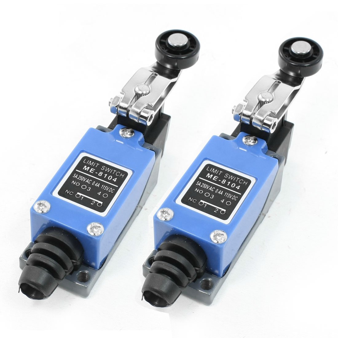 2 Pcs ME-8104 Rotary Roller Arm Limit Switch for CNC Mill 3D Printer Door Switch