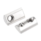 M6 T Slot Nuts Roll in Spring T-nut with Ball Carbon Steel for 3030 Series Aluminum Extrusion Profile Rail with 8mm Slot 30Pcs