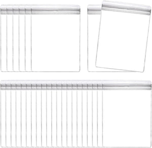 100pcs PVC Jewelry Bags, 3.5 x 5.1 Inch, Transparent, Self Seal, Waterproof, Tearproof, Zipper Closure, Ideal for Jewelry Storage and Organization