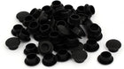10mm Dia Plastic Straight Line Screw Cap Covers Hole Covers Lids Black 50pcs