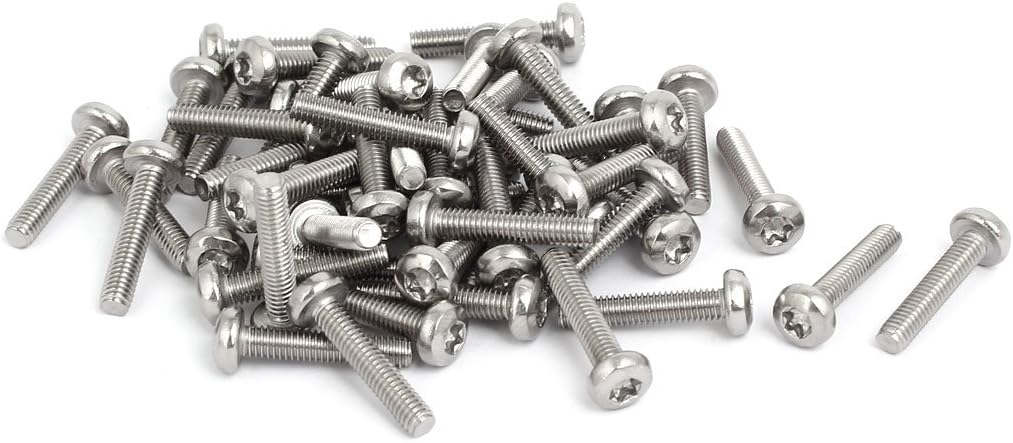 M4x20mm 304 Stainless Steel Button Head Torx Screws Bolts T20 Drive 50pcs