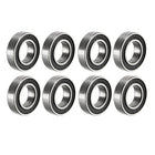 6800-2RS Deep Groove Ball Bearing Double Sealed 1180800, 10mm x 19mm x 5mm Carbon Steel Bearings (Pack of 8)