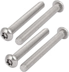 M8x70mm 304 Stainless Steel Button Head Torx Security Machine Screws 4pcs