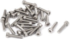 M2.5x12mm 316 Stainless Steel Metric Hex Socket Head Cap Bolts DIN912 30 Pcs