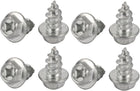 8Pcs M8x16mm Zinc Plated Phillips Drive Flange Hex Head Self-Tapping Screw