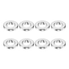 8Pcs Aluminum Spacer 3/4" OD x 3/8" ID x 1/8" Length Screw Standoff Bushing Plain Finish Unthreaded Round Metal Spacer for Screws Bolts and Rods, Silver