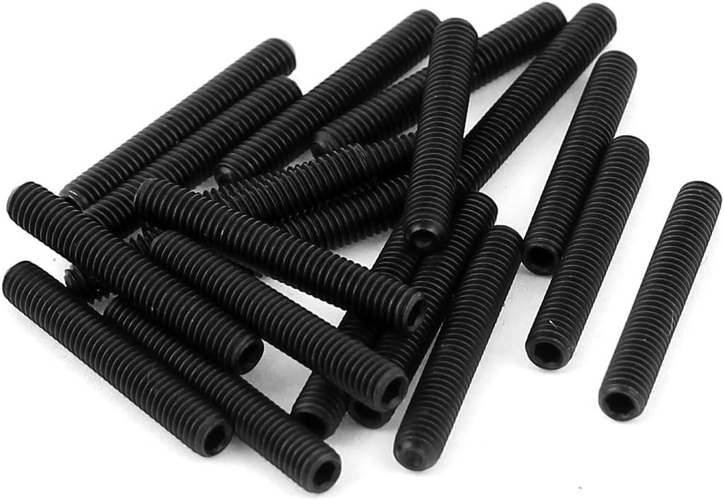 M3x20mm 12.9 Alloy Steel Hex Socket Set Cap Point Grub Screws 20pcs
