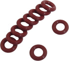 Rubber Oil Seal O Rings Gaskets Washers 10 Piece, Red, 10mm x 2.5mm