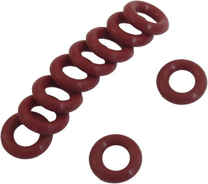 Rubber Oil Seal O Rings Gaskets Washers 10 Piece, Red, 10mm x 2.5mm