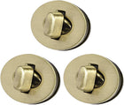 LinkMejor 3 Sets Oval Purses Twist Lock 30mm X 24mm Clutches Closures for DIY Bag Making - Brussed Brass