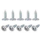 Phillips Head Self Tapping Screws, #8 x 1/2" Carbon Steel Wood Sheet Metal Screw 100pcs