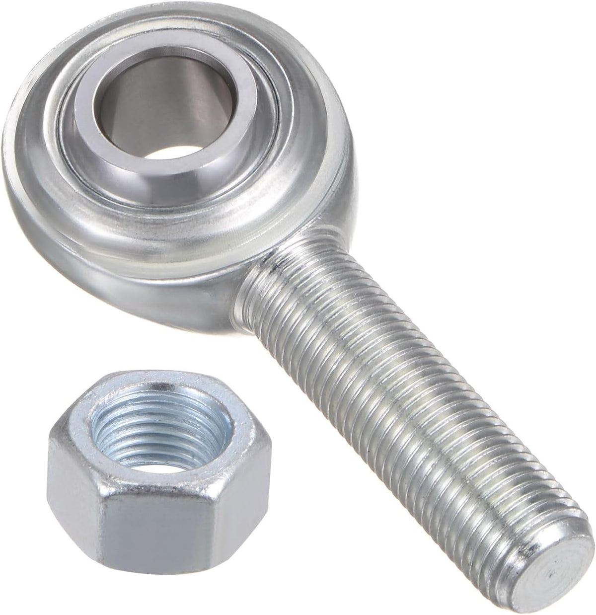 ECM8 1/2" Rod End Bearing 1/2"-20 UNF Male Right Hand Thread, Cast Iron Rod End Joints with Jam Nut