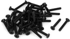 M6x40mm Phillips Nylon Countersunk Head Bolt Machine Screw Black 50Pcs