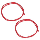 2pcs PTFE Tube Fit Filament 1.75 for 3D Printer High Temperature Tubing 3.28Ft 2mmIDx4mmOD Red