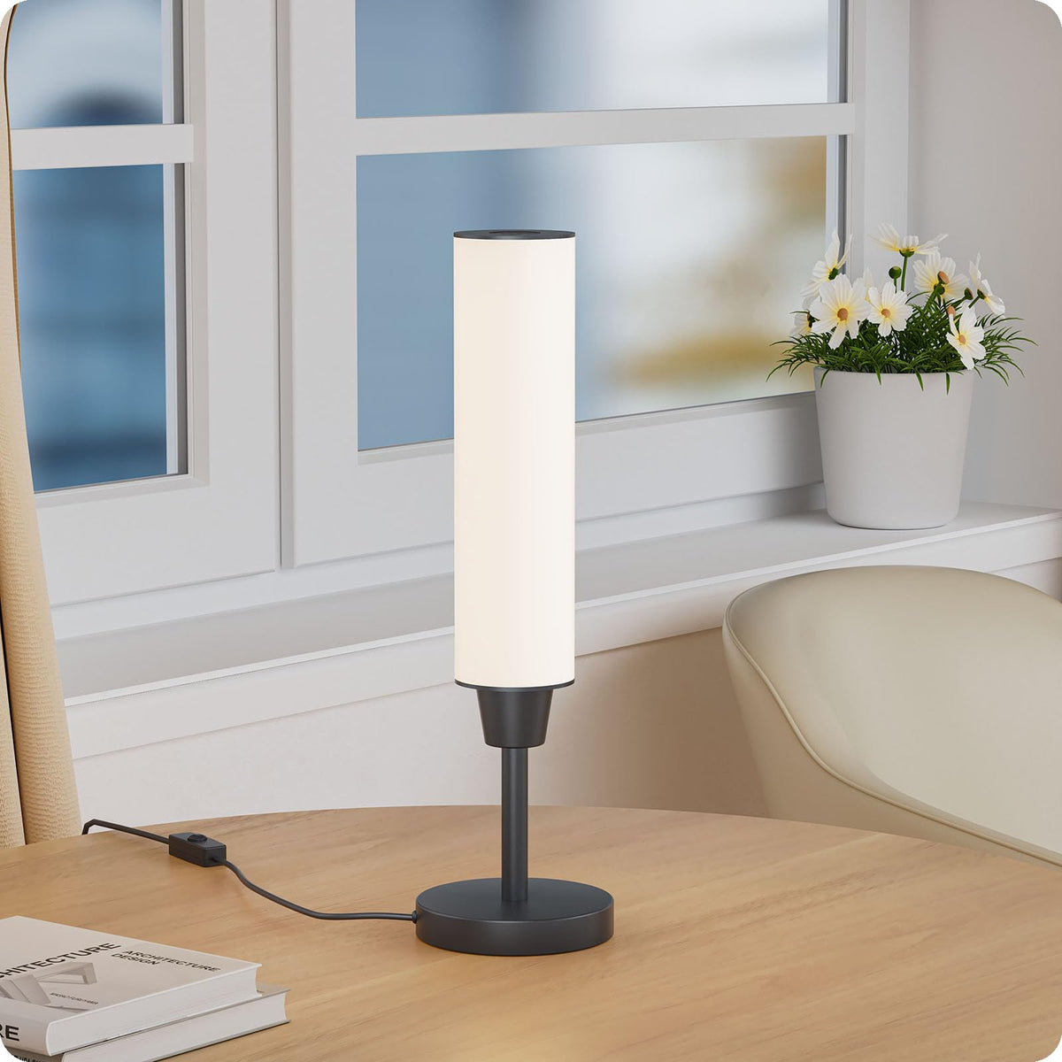 LinkMejor Lâmpada de Mesa com Controle Remoto, Preto