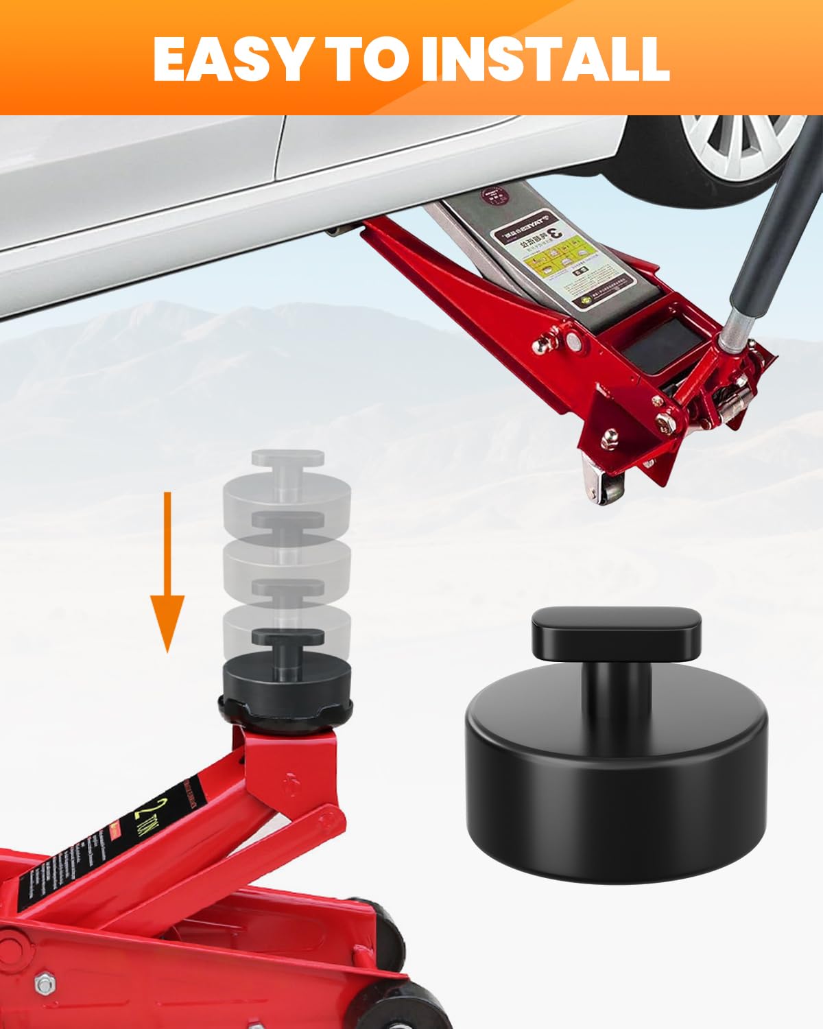 LinkMejor 4 PCS Pads de Jack de Ruber para Corvette C5-C8