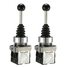 2PCS DPST 2NO Straight 2 Directions Momentary Switch AC 600V