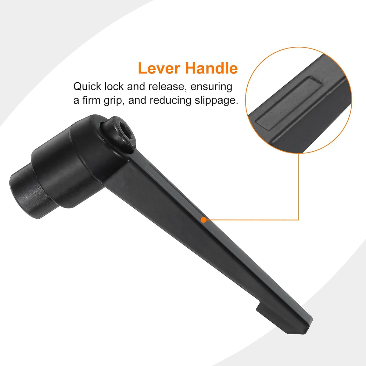 4Pcs M10 Adjustable Knobs Handle Female Thread Push Button Ratchet Quick Release Locking Rotating Bolt for Lathe Machinery, Black