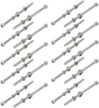 20Pcs M3x60mm 304 Stainless Steel Knurled Hex Socket Head Bolt Nut Set w Washer