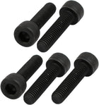 5pcs M6x20mm 12.9 Grade Hex Socket Cap Left Hand Thread Screw Bolt Black