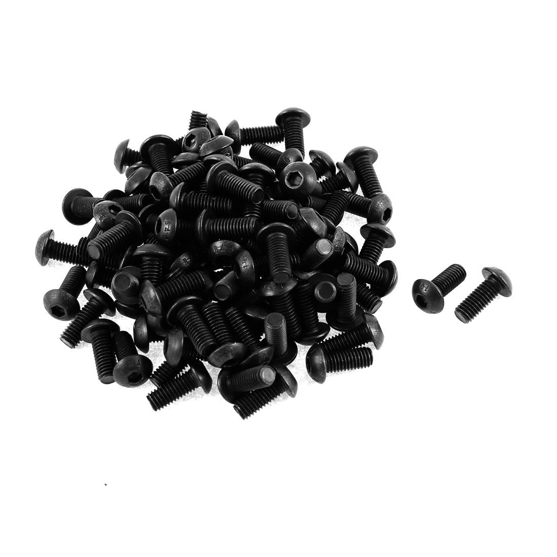 م3x22mm 10.9 اسطوانة رأس مفتاح مفتاح اسطواني من الفولاذ المعدني 100 قطعة