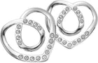 2pcs Silk Scarf Ring Clip, Diamond Heart Shape T-Shirt Ties Clips Kit Clothes Corner Knotted Button Waist Buckle Wrap Holder