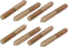 M8x60mm Carbon Steel Zinc Plated Hanger Bolt 8pcs