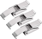 2.87-inch SUS304 Stainless Steel Draw Toggle Latch with Spring-Steel Hook - 3 Pcs
