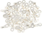 50pcs Car Battery Cable Ends Ring Terminals Non-Insulated Closed End Crimp Connectors Tinned Copper
