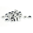 M10 x 1.5mm Zinc Plated Self-Locking Nylon Insert Hex Lock Nuts 25pcs