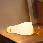 LinkMejor Lying Flat Duck Night Light, Dimmable Silicone Duck Lamp with Phone Stand, Rechargeable Touch Bedside Nursery Light, 3000K Warm Glow, BPA-Free Cute Duck Decor for Breastfeeding & Kids