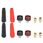 LinkMejor Welding Connectors Quick Connect Plug and Socket Set Welding Cable Panel Connector for Power Supply Equipment