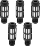 Plastic Pneumatic Muffler Exhaust Air Line Silencer Smaller 1/4 PT Black, 5pcs