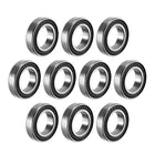 6801-2RS Deep Groove Ball Bearing Double Sealed 1180801, 12mm x 21mm x 5mm Carbon Steel Bearings (Pack of 10)