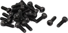 M2 x 6mm Carbon Steel Full Thread Hex Socket Cap Head Screws Bolts Black 25 Pcs