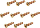 M6x25mm Furniture Screw Hex Socket Machine Screws Zinc Plated Fasteners Bolts Full Thread Carbon Steel 10Pcs