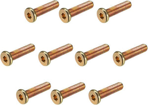 M6x25mm Furniture Screw Hex Socket Machine Screws Zinc Plated Fasteners Bolts Full Thread Carbon Steel 10Pcs