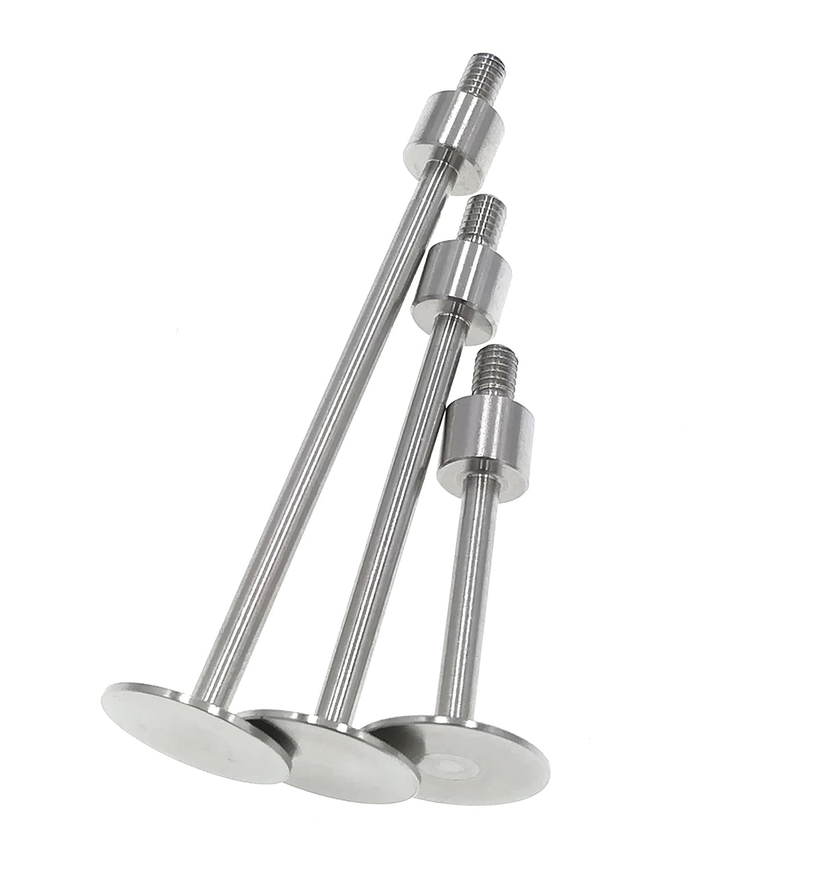 LinkMejor Flache Berührungspunkte für Drehmomentindikator Tiefenmaß 0.4mm Dicke 10mm Durchmesser M2.5 Schraubengewinde (Ein Satz)