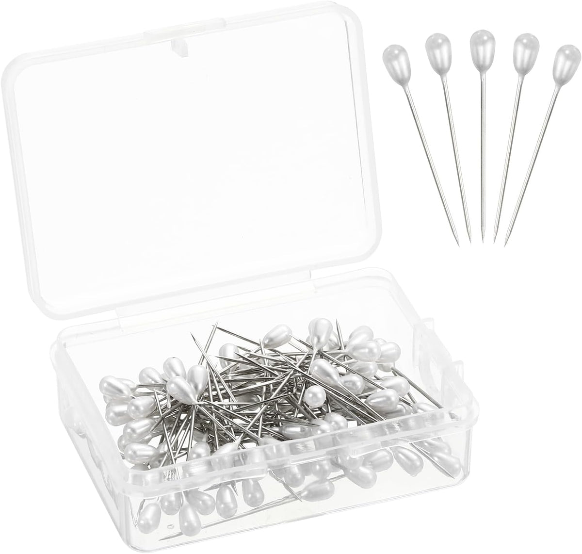 Bouquet Pins 200pcs Corsage Pins Flower Pins Straight Pins for Wedding Bouquet Sewing Decoration DIY Craft,4x34mm