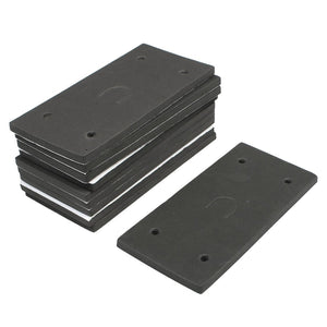 10 Pcs Rectangle Adhesive Foam Replacement Sander Back Mat Fit Rectangular Sander