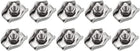 10Pcs 304 Stainless Steel Single Wire Rope Clip Cable Clamp Suit for 1.5-2mm Rope