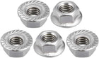 M8 Serrated Flange Hex Lock Nuts, 316 Stainless Steel, 5 Pcs