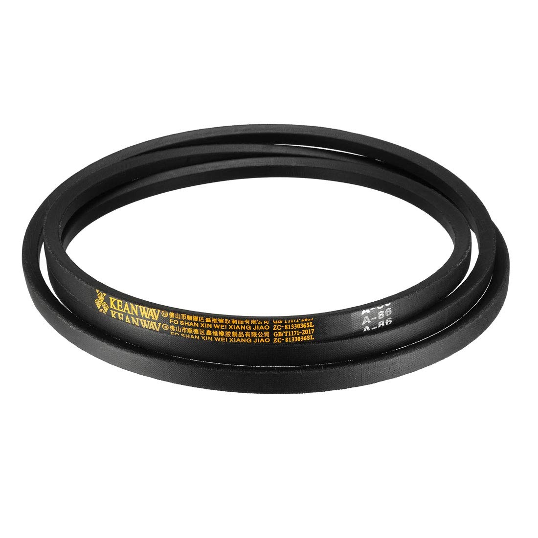 A113 Drive V-belten, innliggjør 113", bredde 13 mm, tjockleik 8 mm, JIS-standard A-sektion, gummi drive transmissionbelt